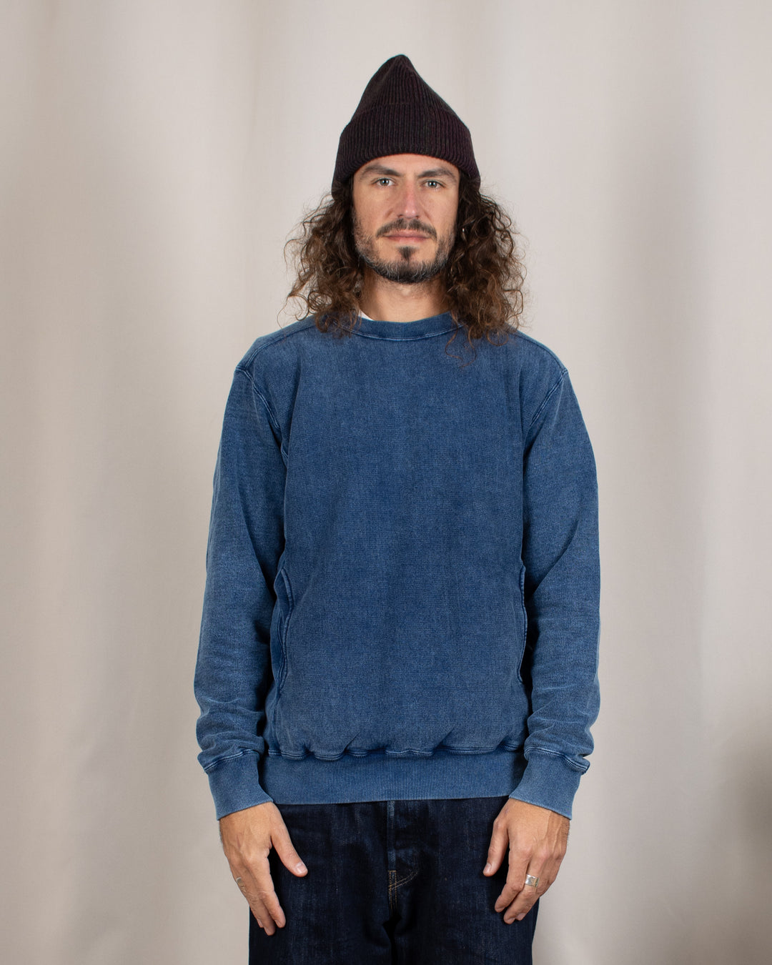 Heavy Crew Sweat Indigo