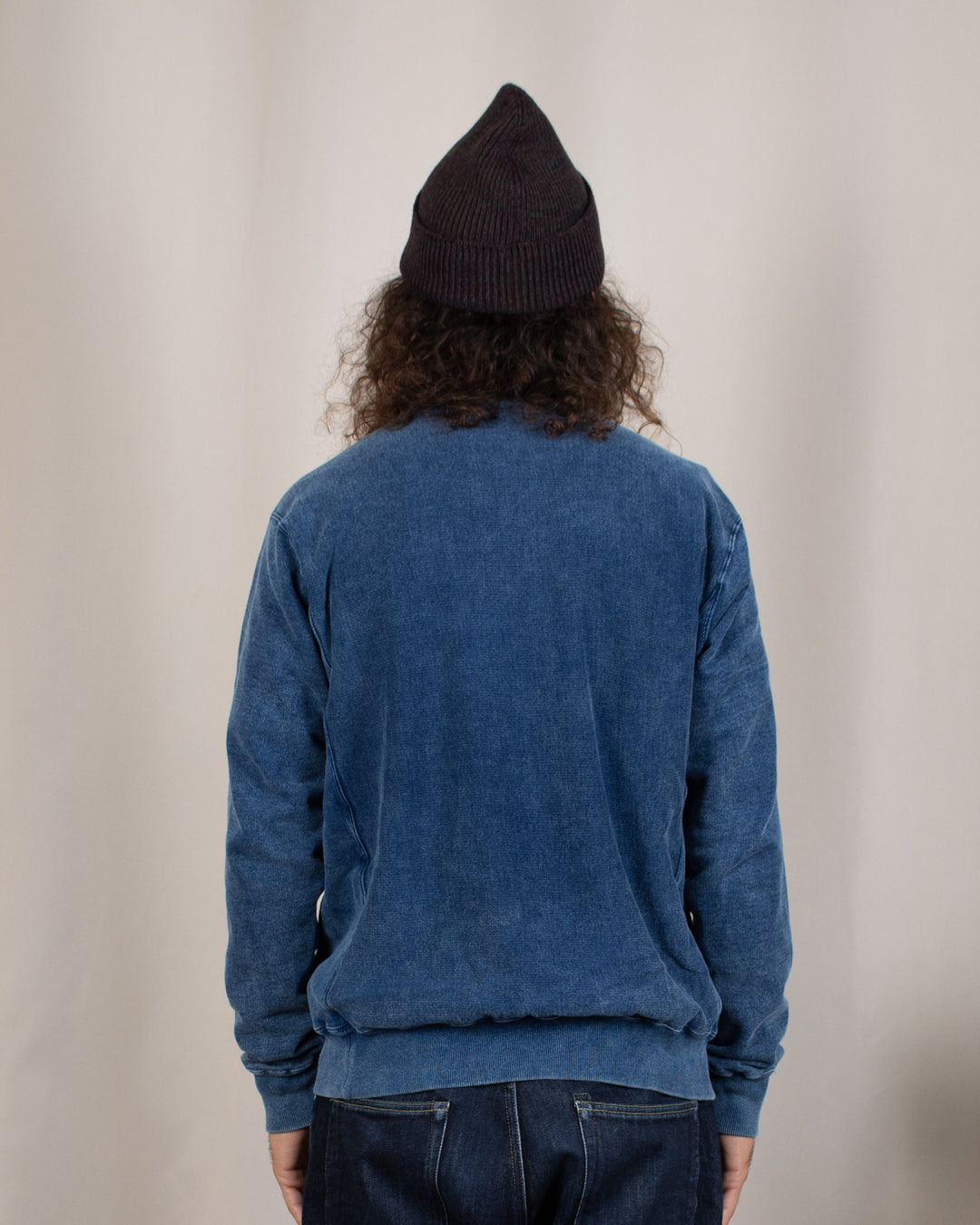 Heavy Crew Sweat Indigo