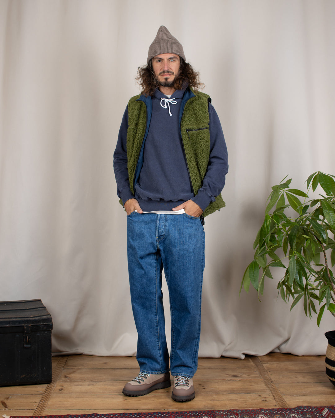 Heavy Pullover Hood Sweat P-Navy