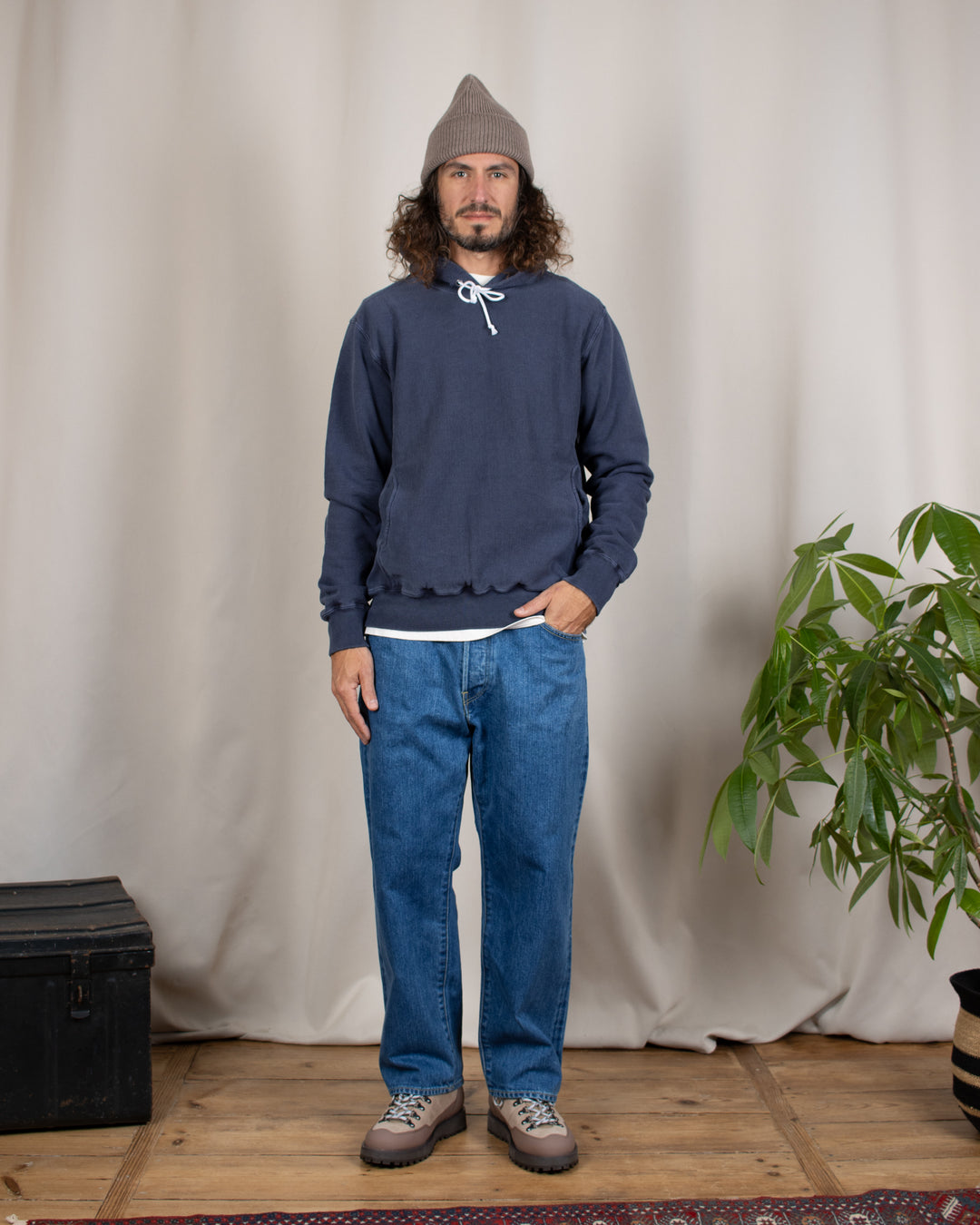 Heavy Pullover Hood Sweat P-Navy