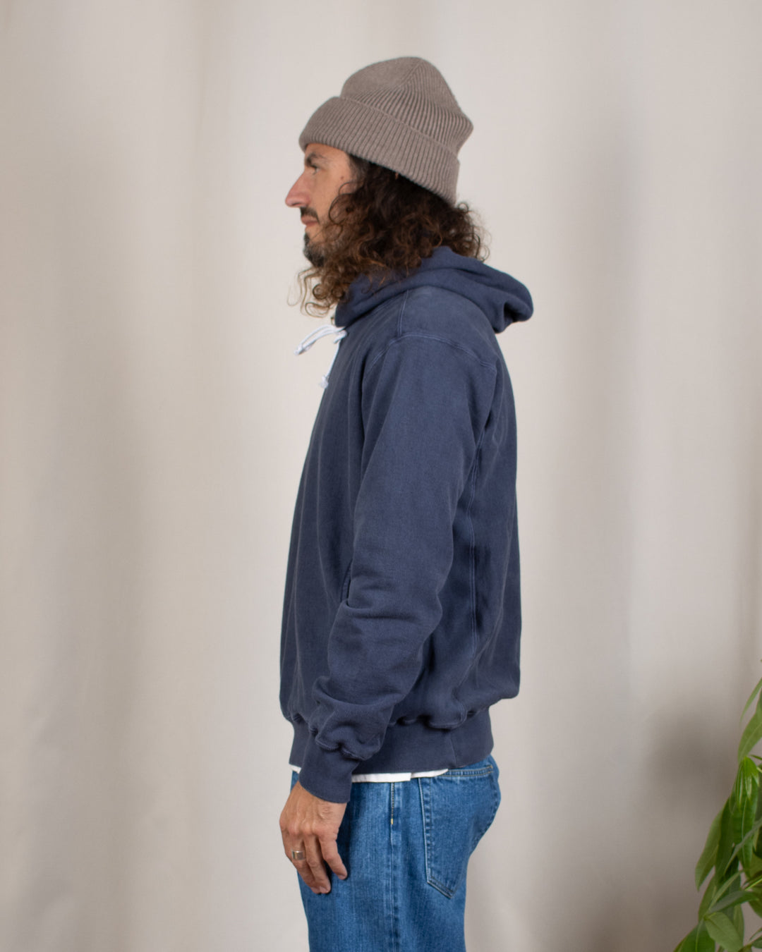 Heavy Pullover Hood Sweat P-Navy