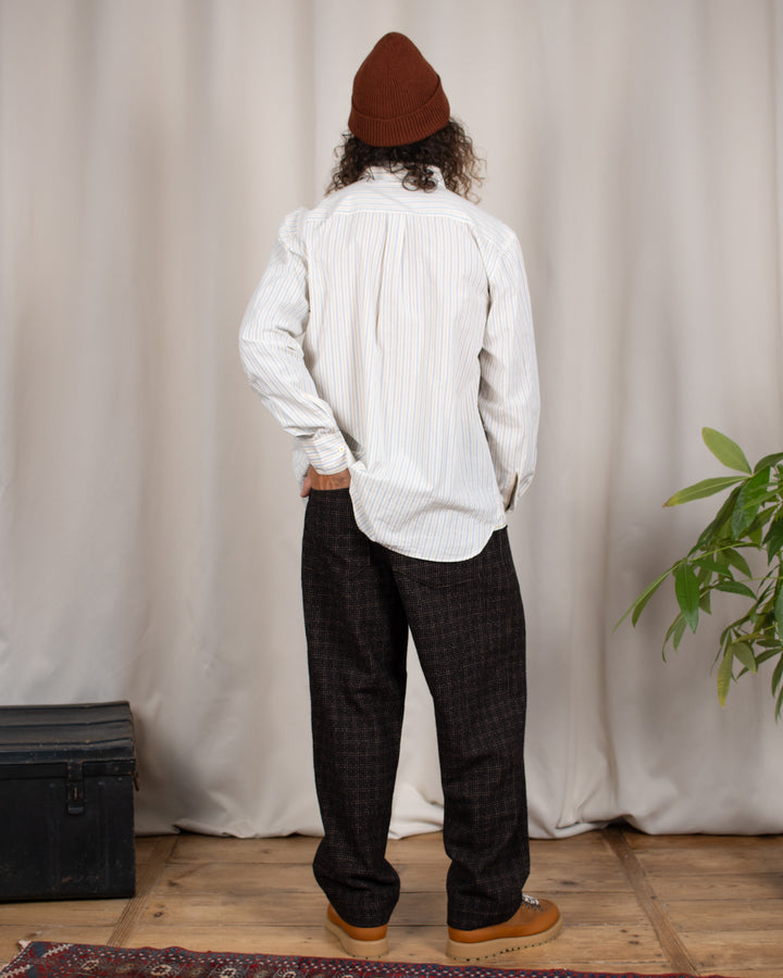 Duke Pant Cedar Check Brown