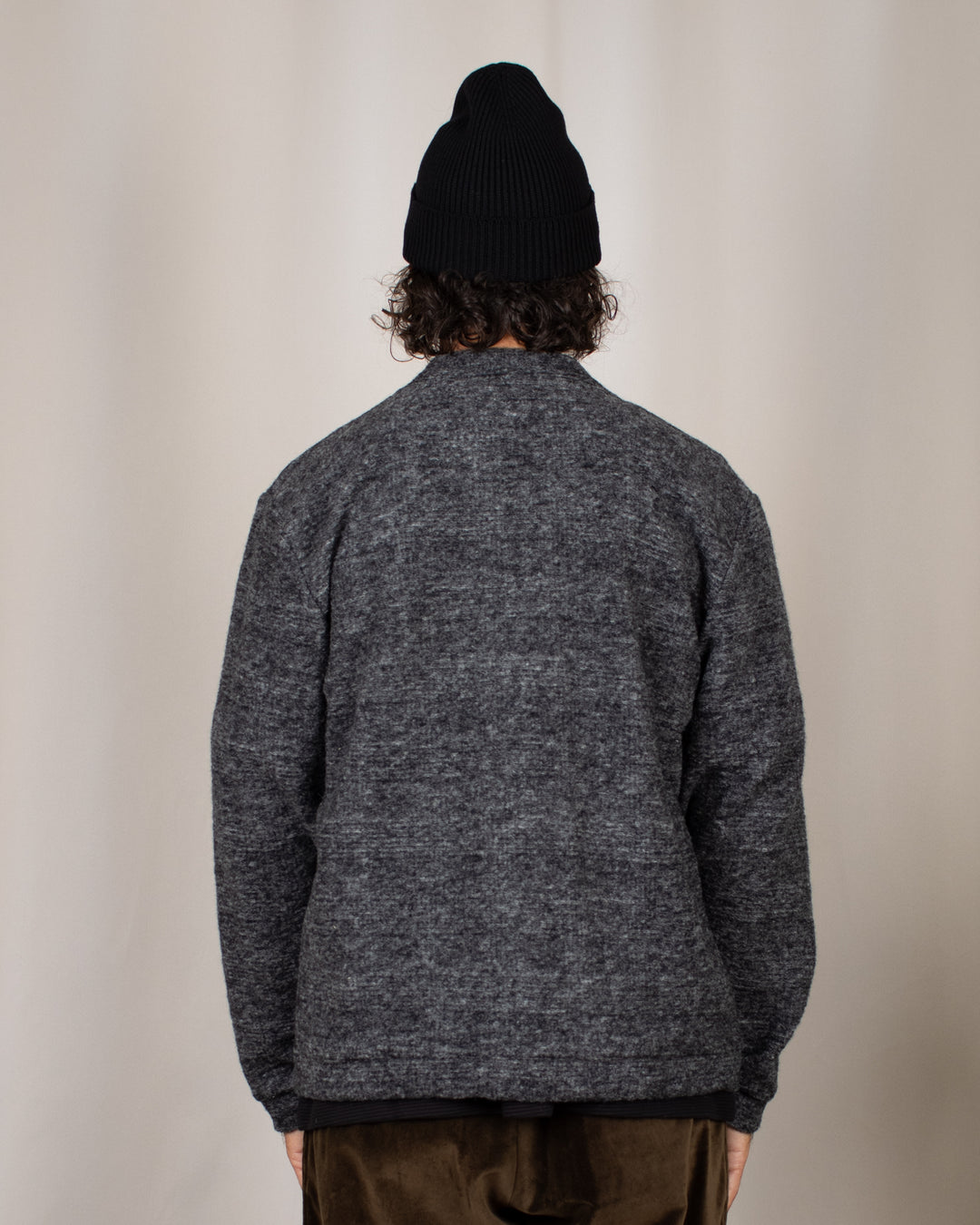 Advance Cardigan Wool Mix Knit Grey Marl