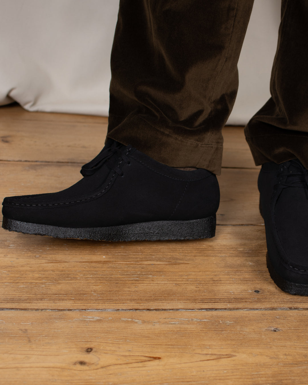 Wallabee Originals Black Suede