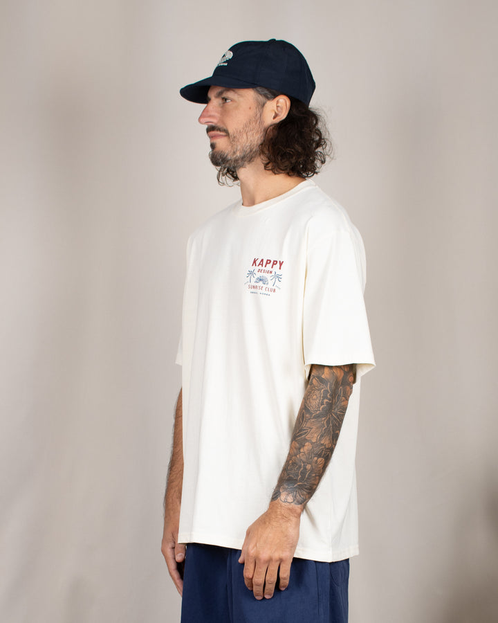 Palm Coast Half T-Shirt Cream