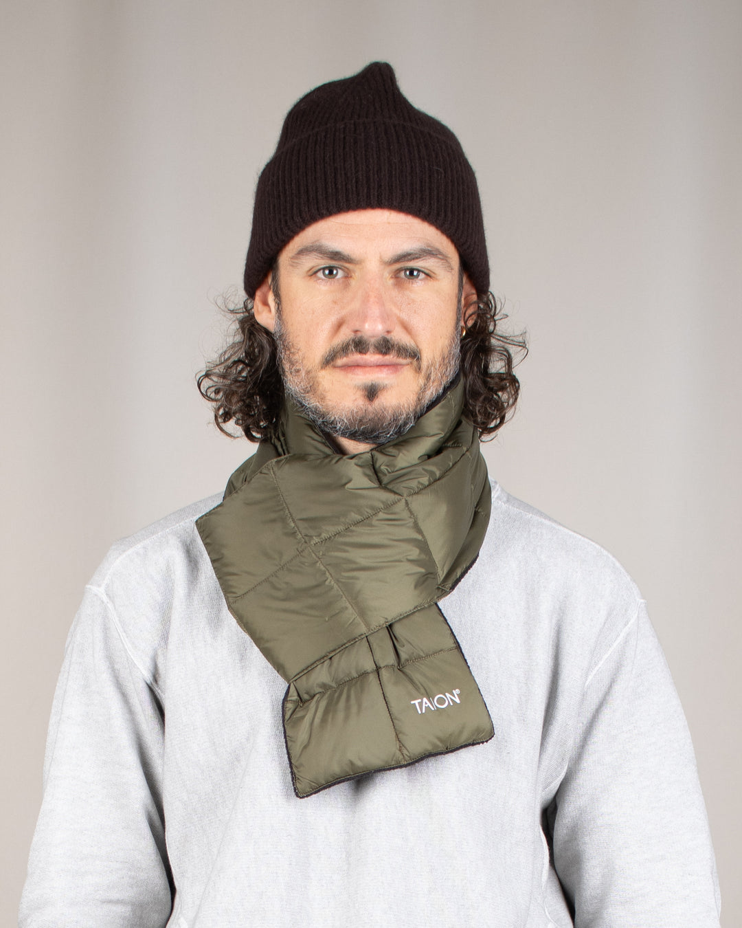Basic Down Scarf D.Olive