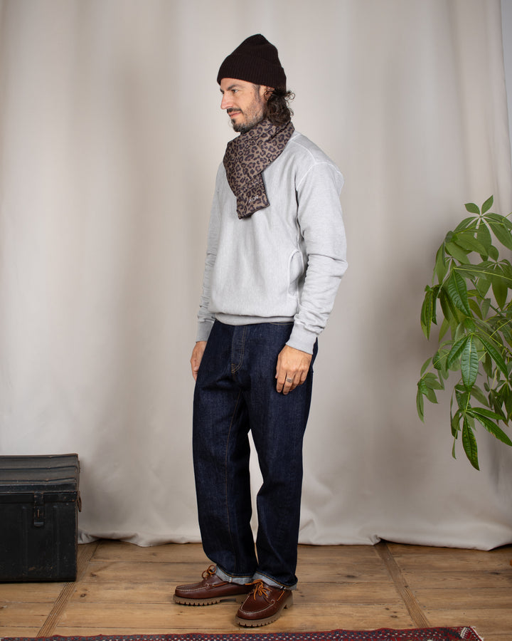 Basic Down Scarf D.Leopard