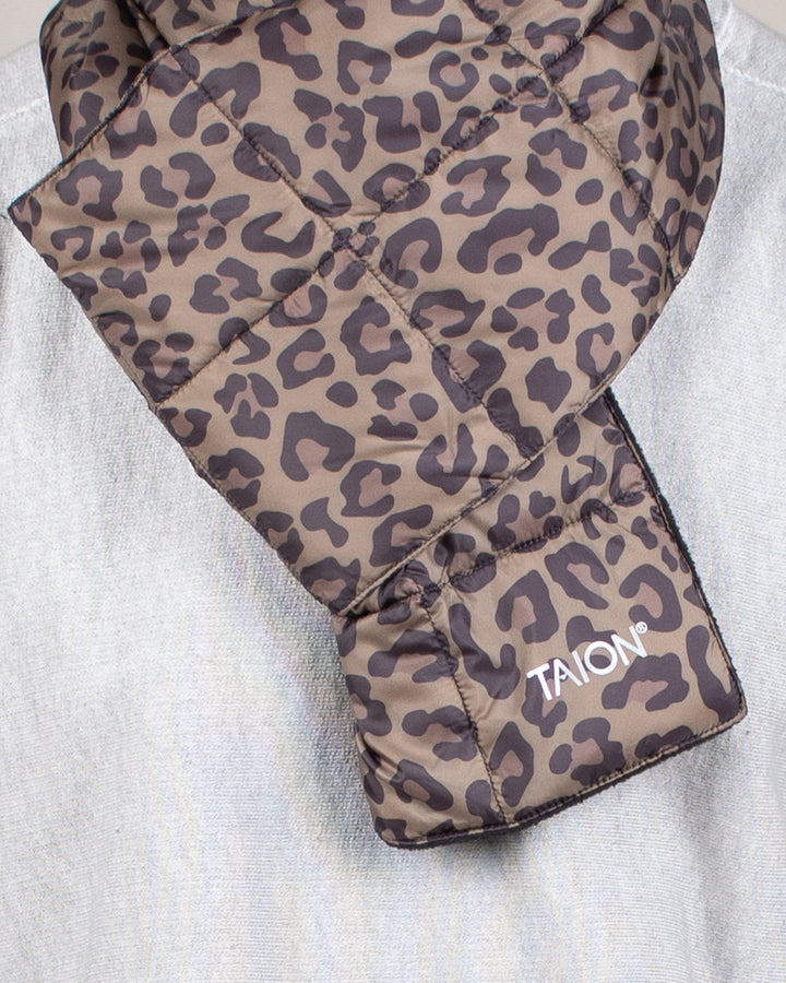 Basic Down Scarf D.Leopard