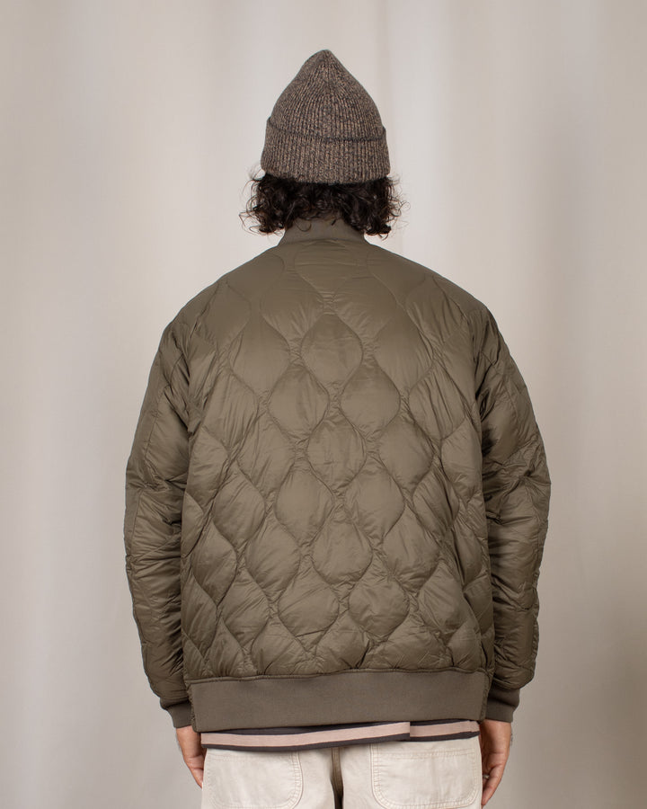 Reversible MA-1 Faux Wool Down Jacket D.BRN×D.OLV
