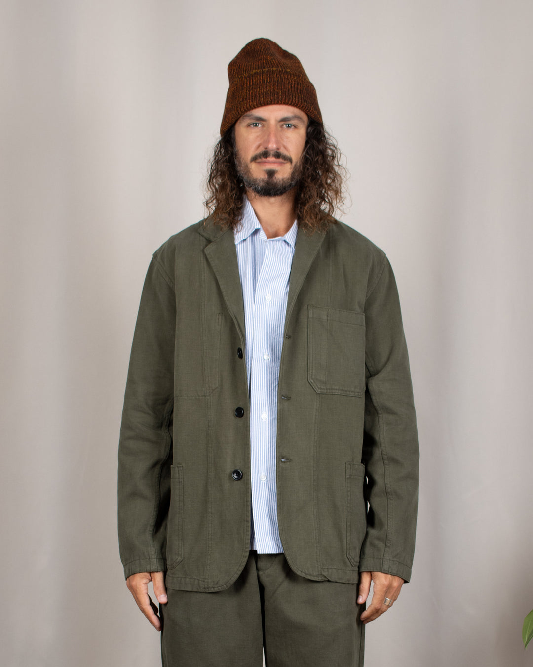 Moleskin Server Suit jacket Moss
