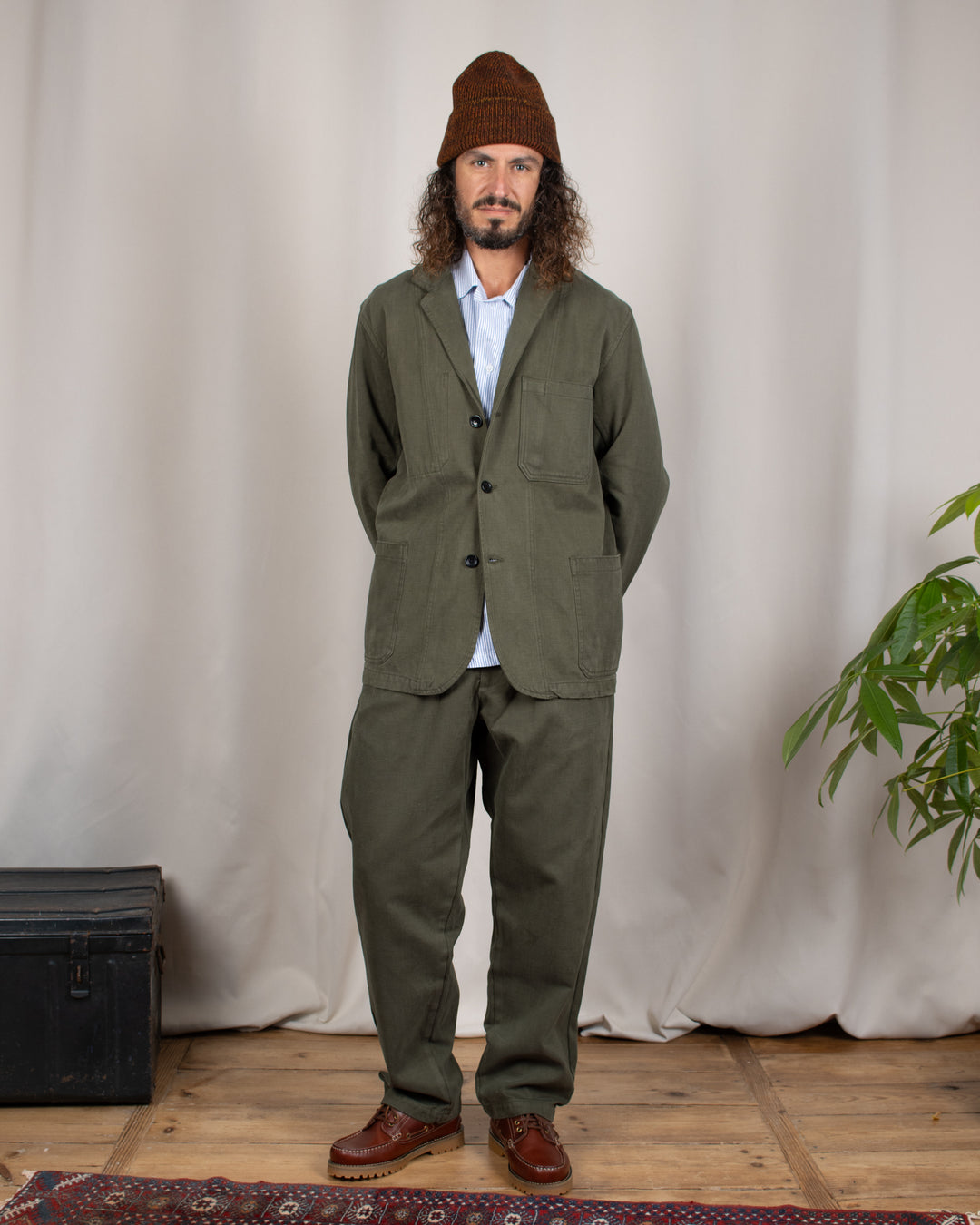 Moleskin Server Suit jacket Moss