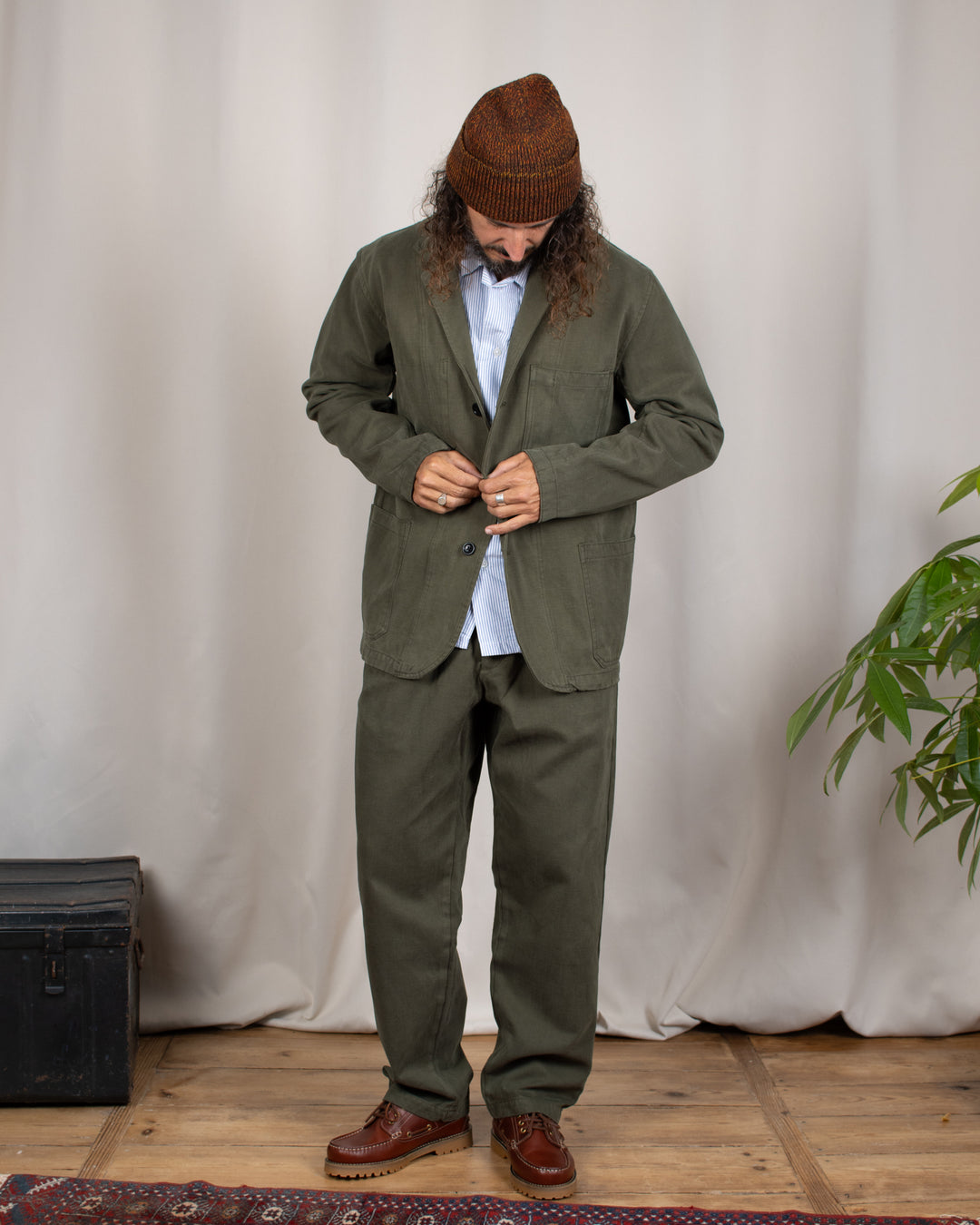 Moleskin Server Suit jacket Moss