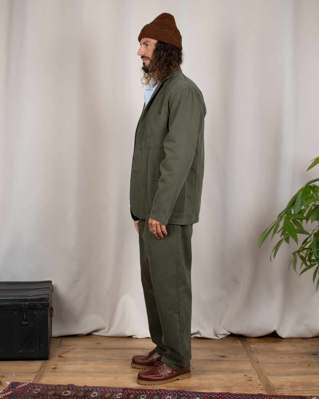 Moleskin Server Suit jacket Moss