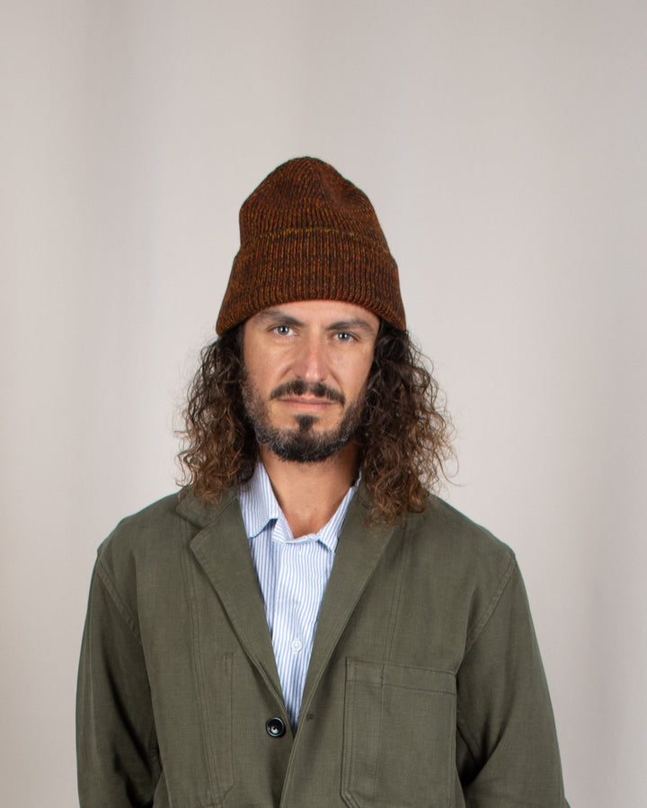 Bonnet Ara Chiné Marron/Ocre