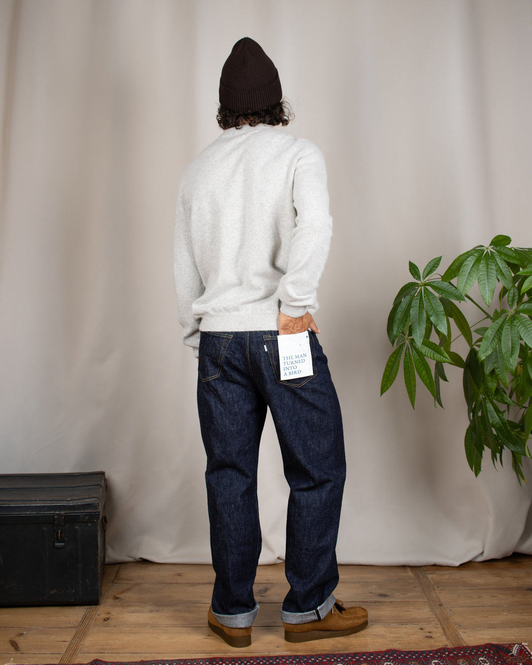 0815 13.5oz Denim Loose Fit One Wash Indigo
