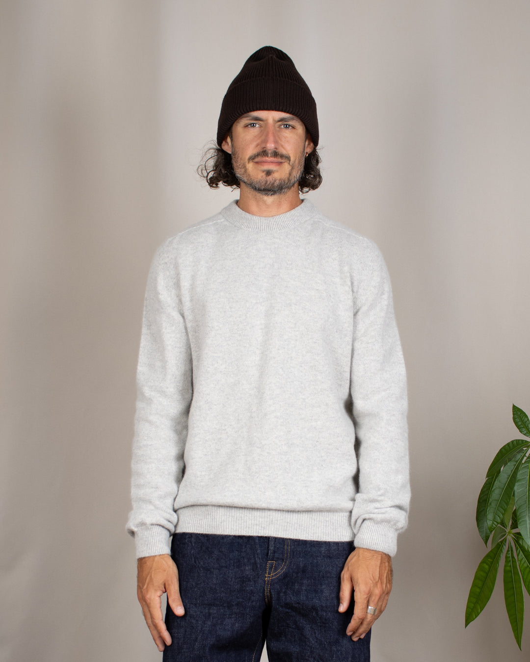 Armen Crew-Neck Jumper Silver