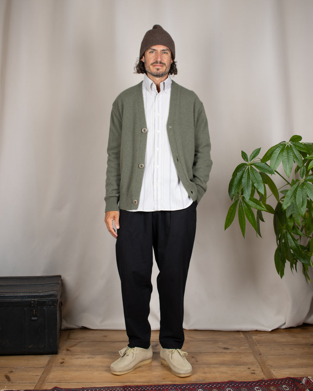 Long Sleeve Baggy Shirt Organic Cotton Thousand Stripes 2