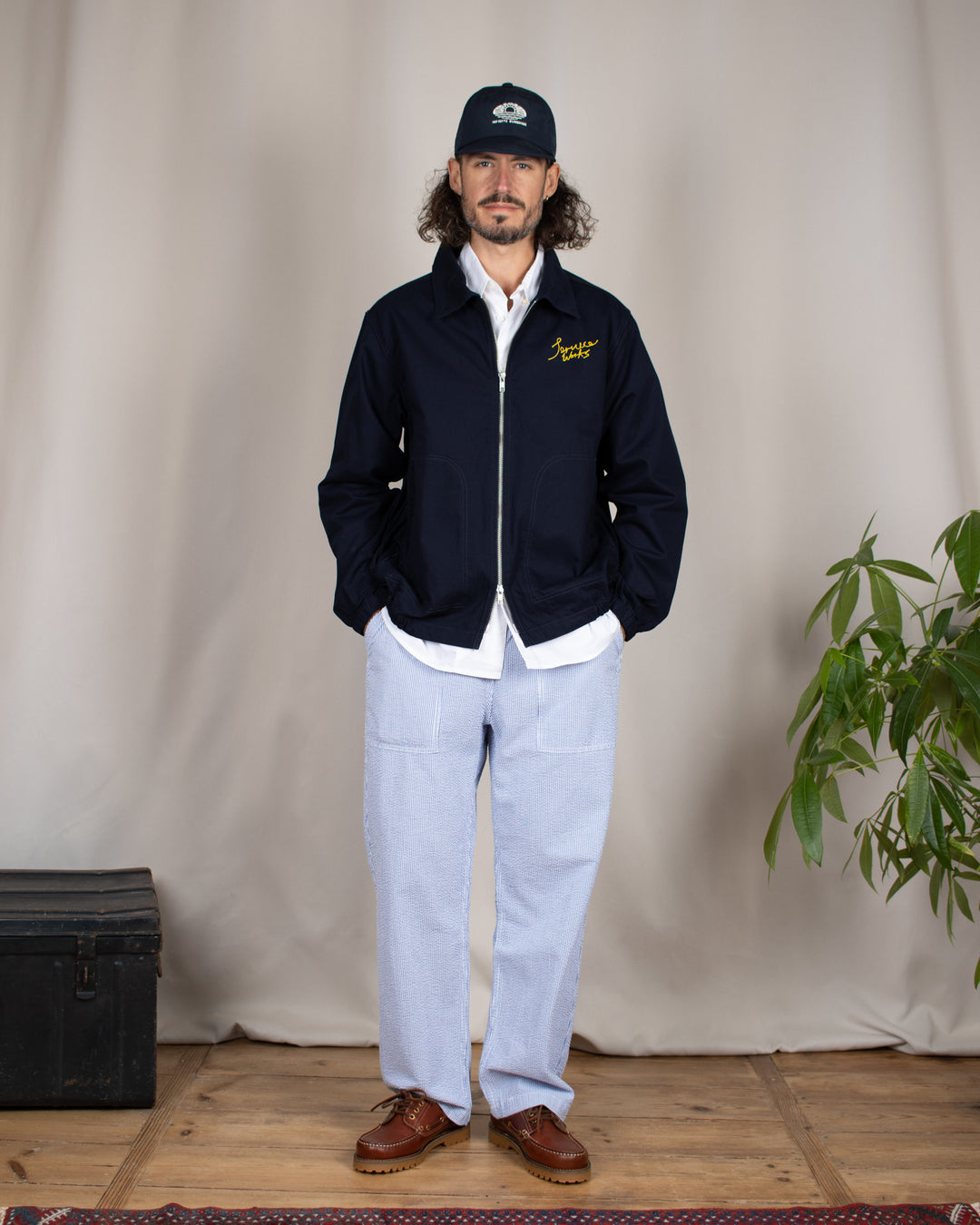 Twill Work Jacket Dark Navy