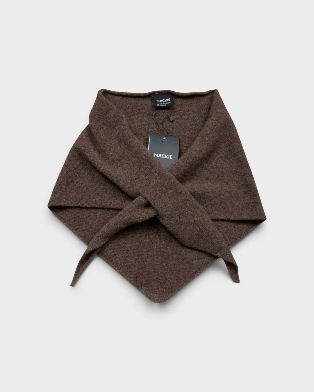 Écharpe Mackie Ardmhor Triangle Hole Scarf Mocha, vue de face