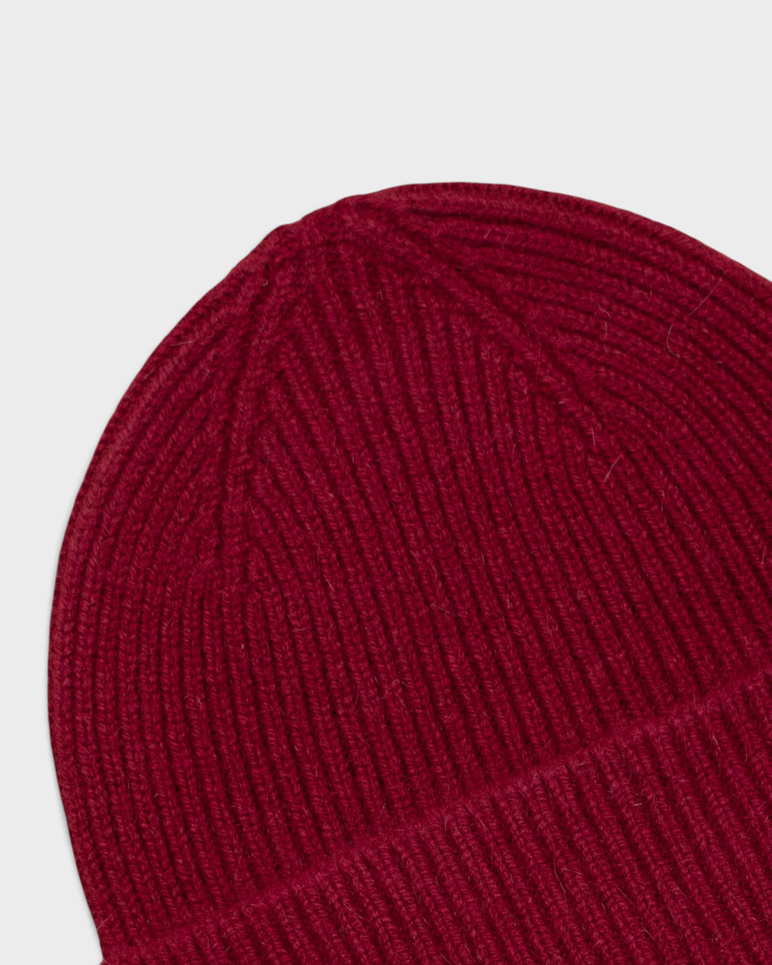 Bonnet Mackie Barra Hat Bordeaux, détail de la maille