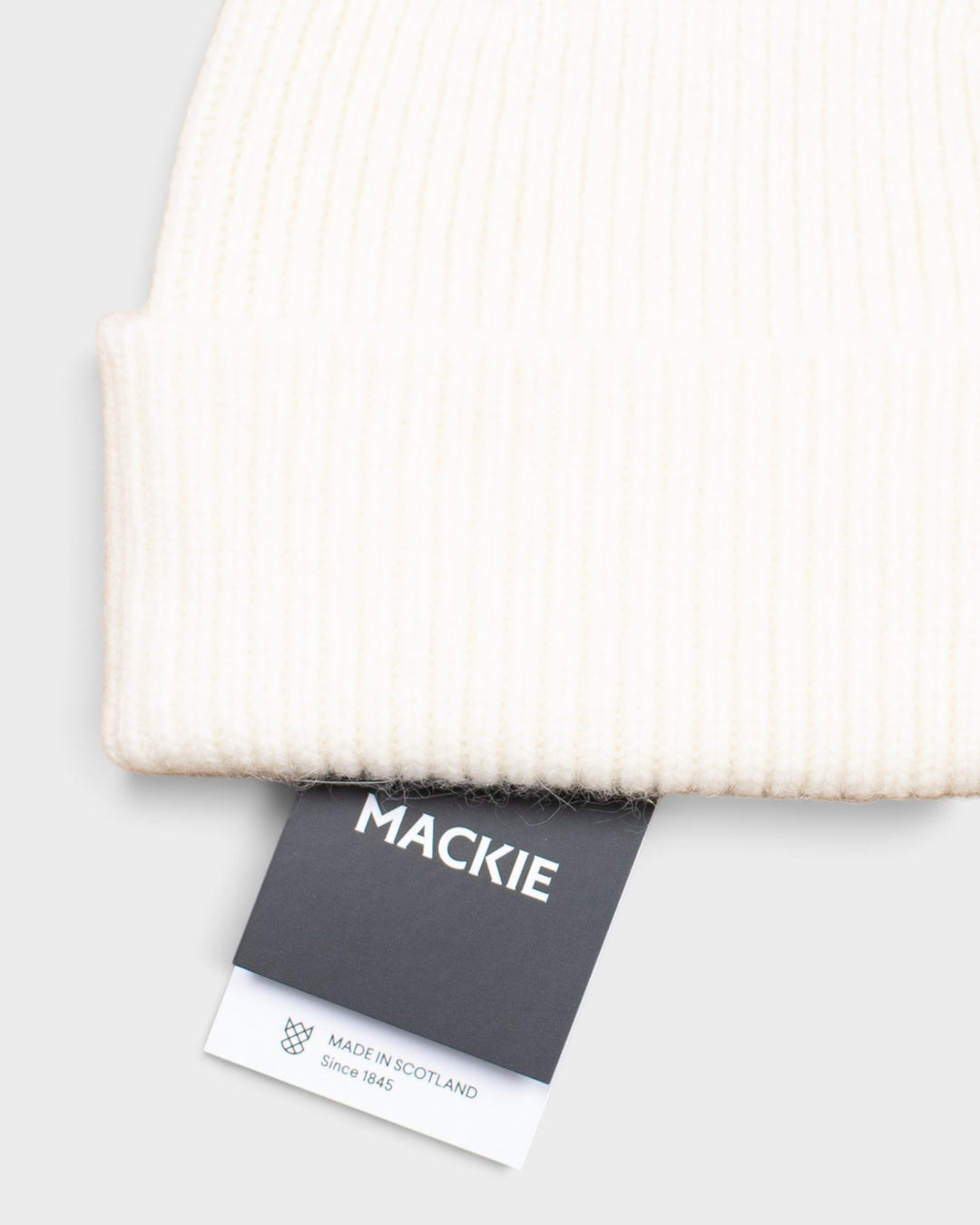 Bonnet Mackie Barra Hat Ecru, détail du revers