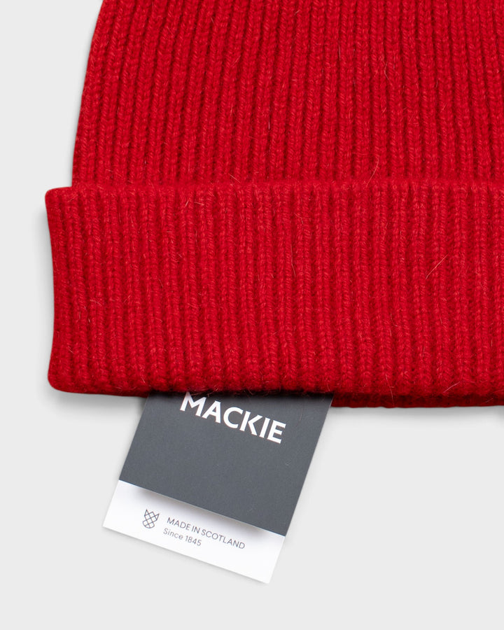 Bonnet Mackie Barra Hat Garnet, détail du revers