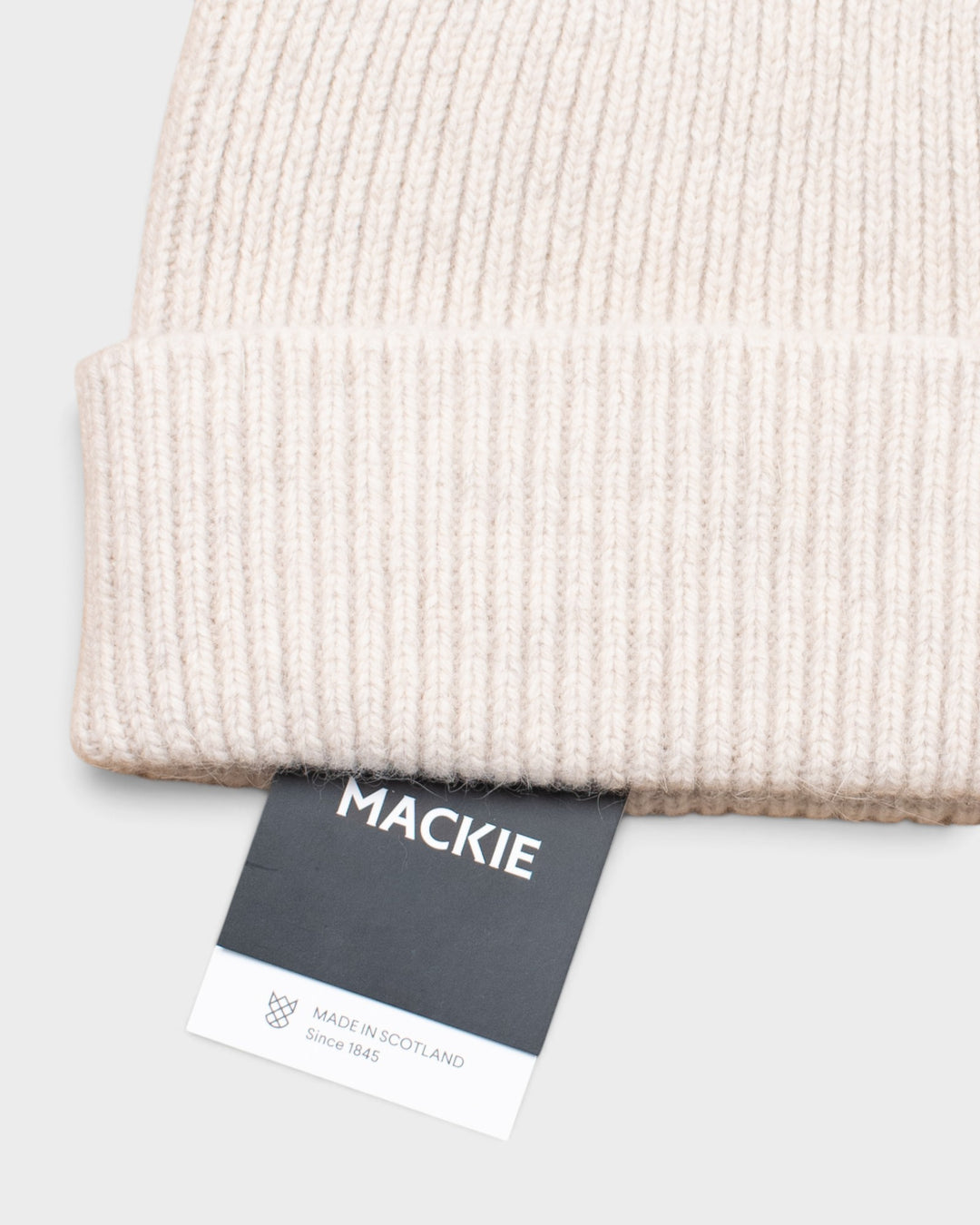 Bonnet Mackie Barra Hat Natural, détail du revers