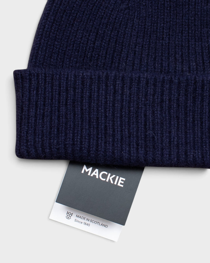 Bonnet Mackie Barra Hat Navy, détail du revers