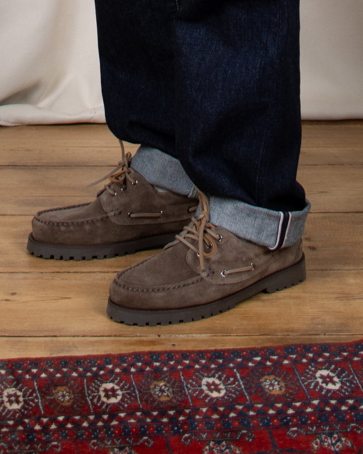 Ollie Boat Shoe Truffle Suede