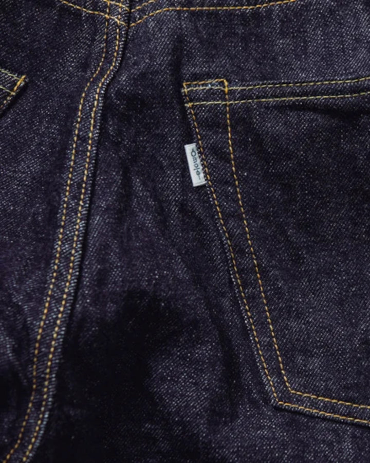 Jean Omoto Denim 0815 13.5oz Loose Fit One Wash Indigo - détail poche