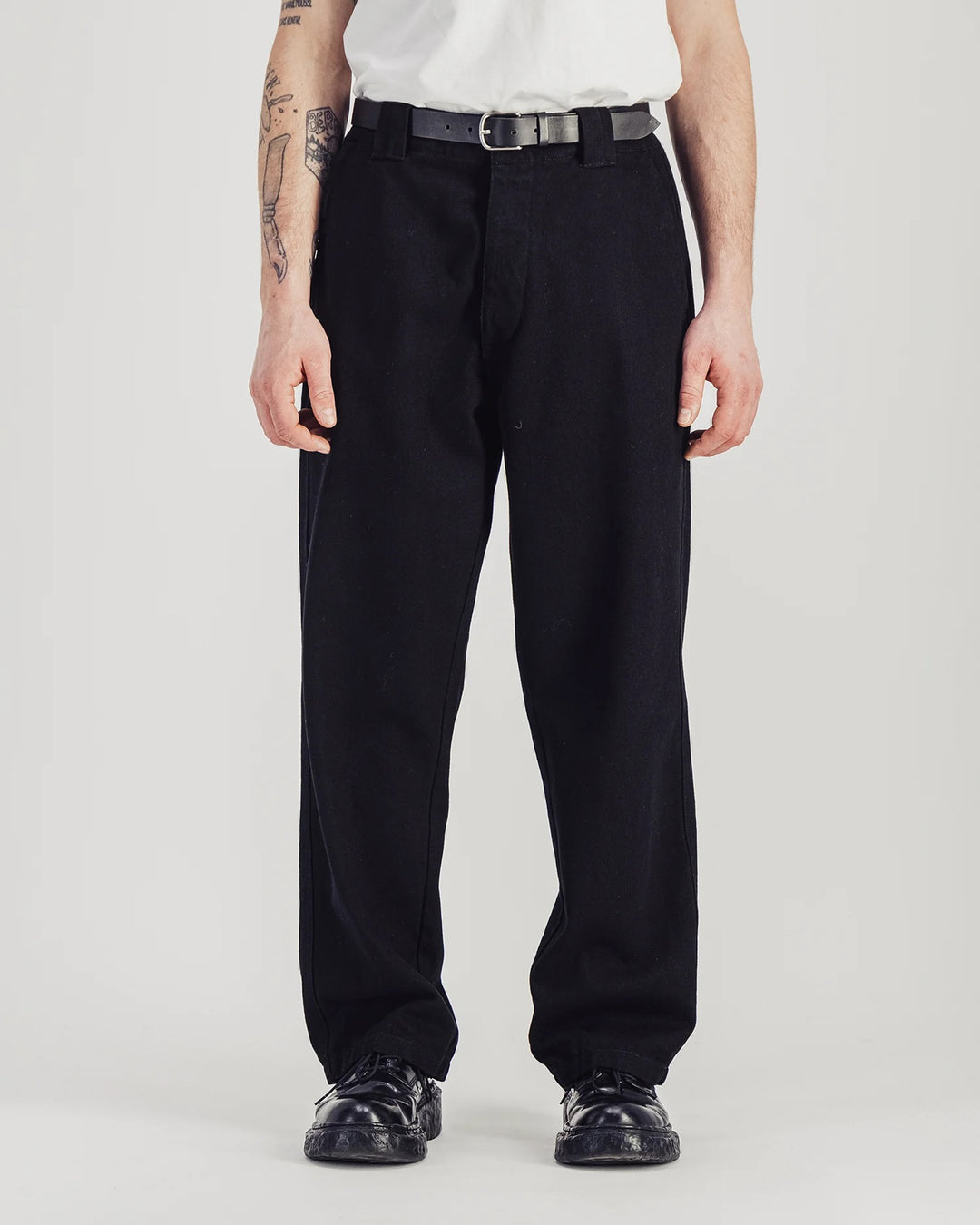 Dad Denim Pants Black