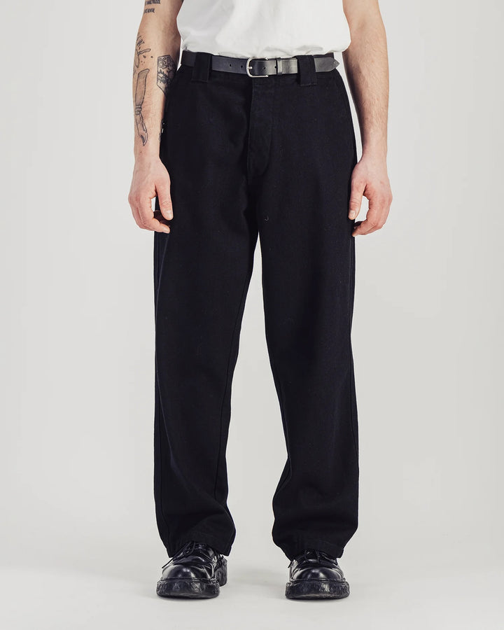 Dad Denim Pants Black