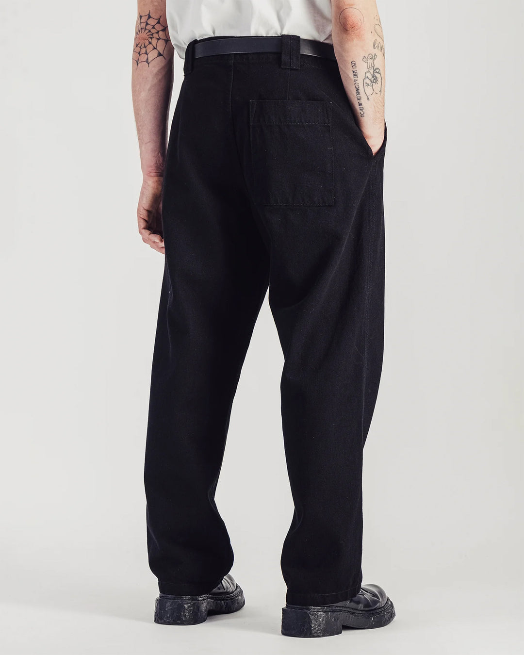 Dad Denim Pants Black