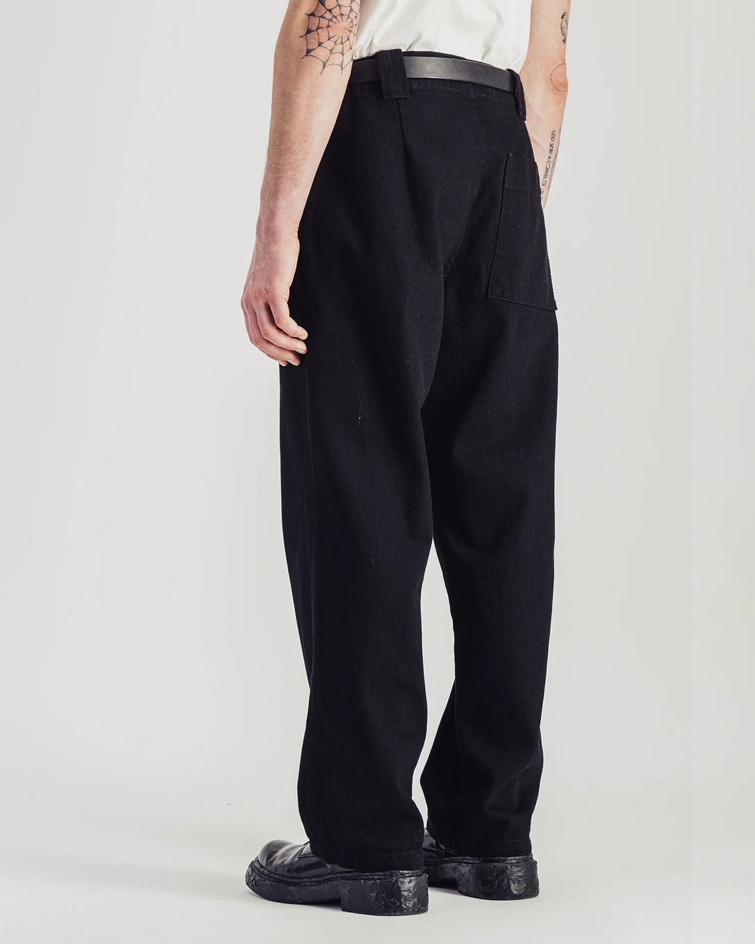 Dad Denim Pants Black