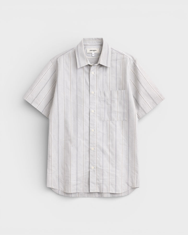 Alya Short Sleeved Shirt White Stripes