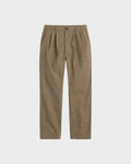 Double Pleats Twill Pants Moka