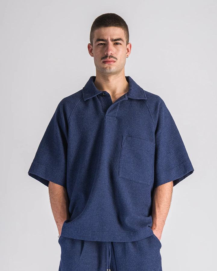 Waffle Polo Blue