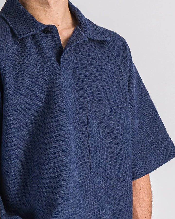 Waffle Polo Blue