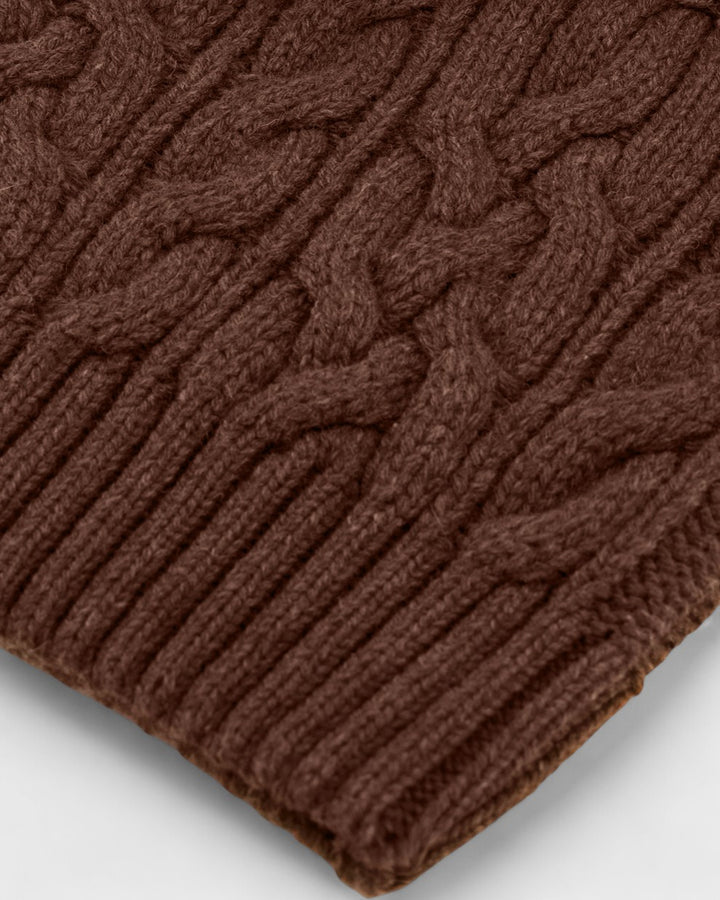 Pull Ohannes Col Rond Marron