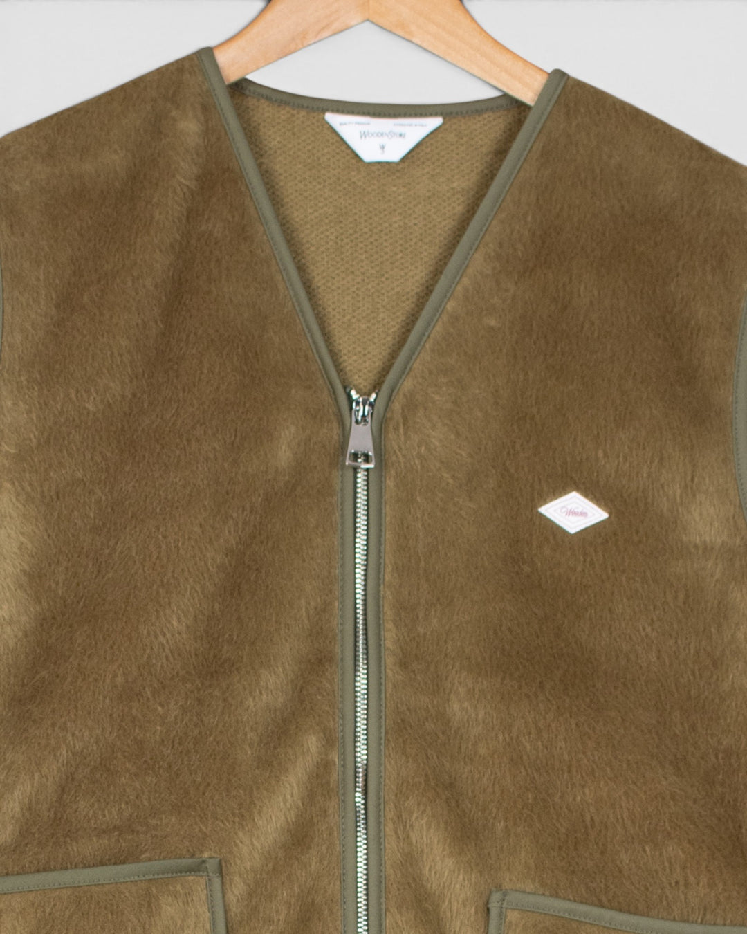 Rail Zip Vest Alga Wooden - vue 2