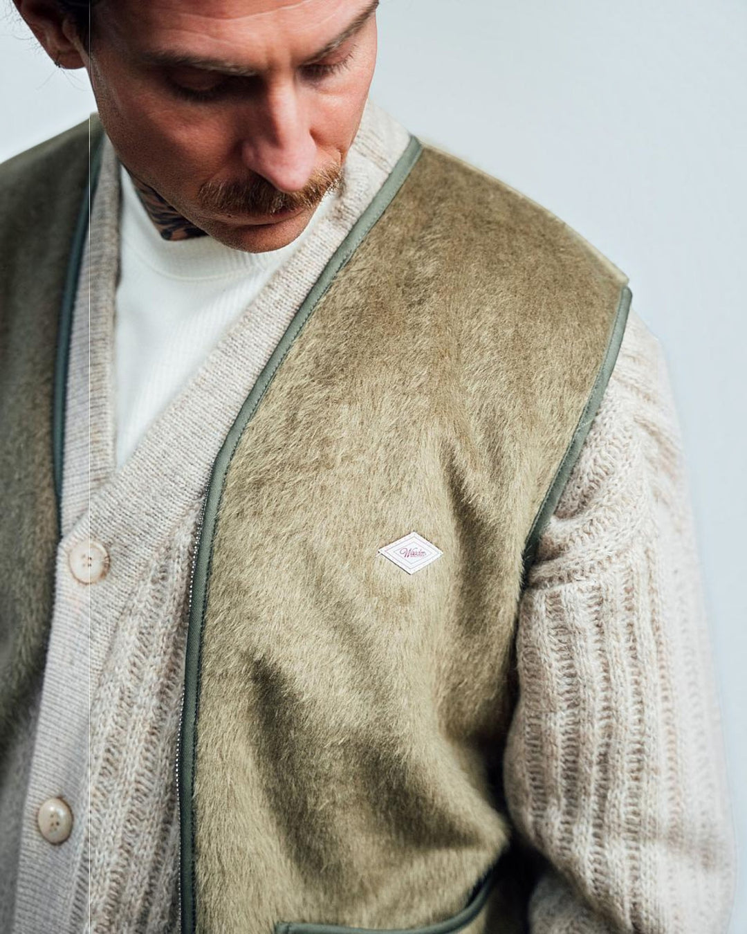Rail Zip Vest Alga Wooden - vue 6