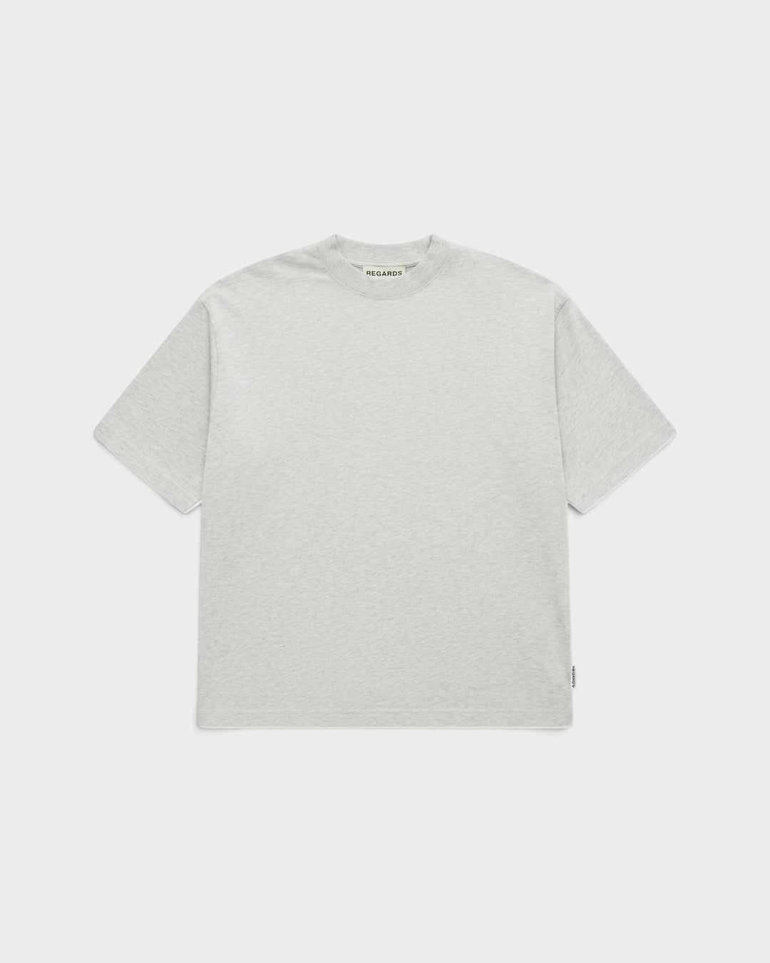 Regards Cozy Oversize Tee Light Grey Melange — vue de face