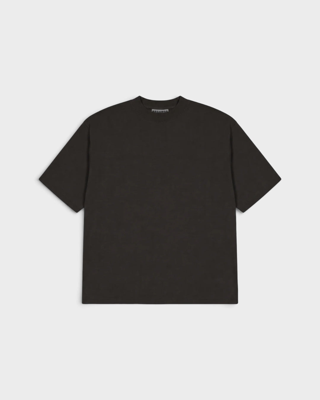 Regards Heavy Oversize Tee Espresso Washed — vue de face