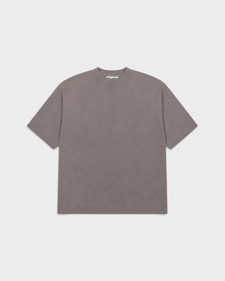 Regards Heavy Oversize Tee Taupe Washed — vue de face