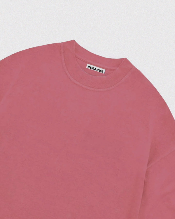 Heavy Oversize Tee Faded Pink