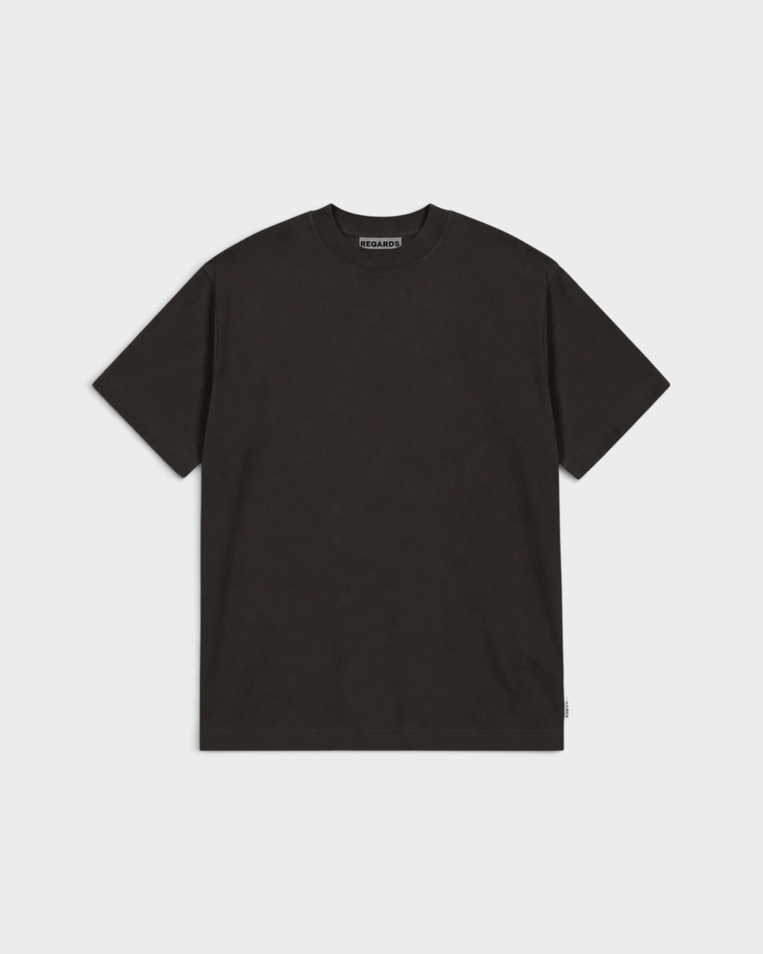 Regards Relaxed Tee Blank Espresso Washed — vue de face
