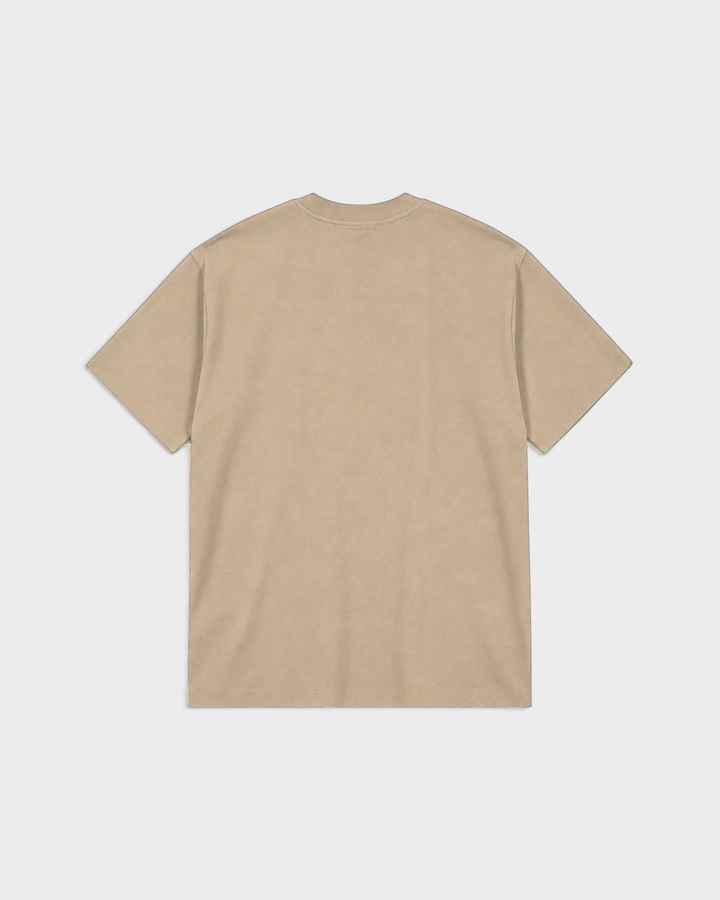 Regards Relaxed Tee Blank Taupe Washed — vue de dos