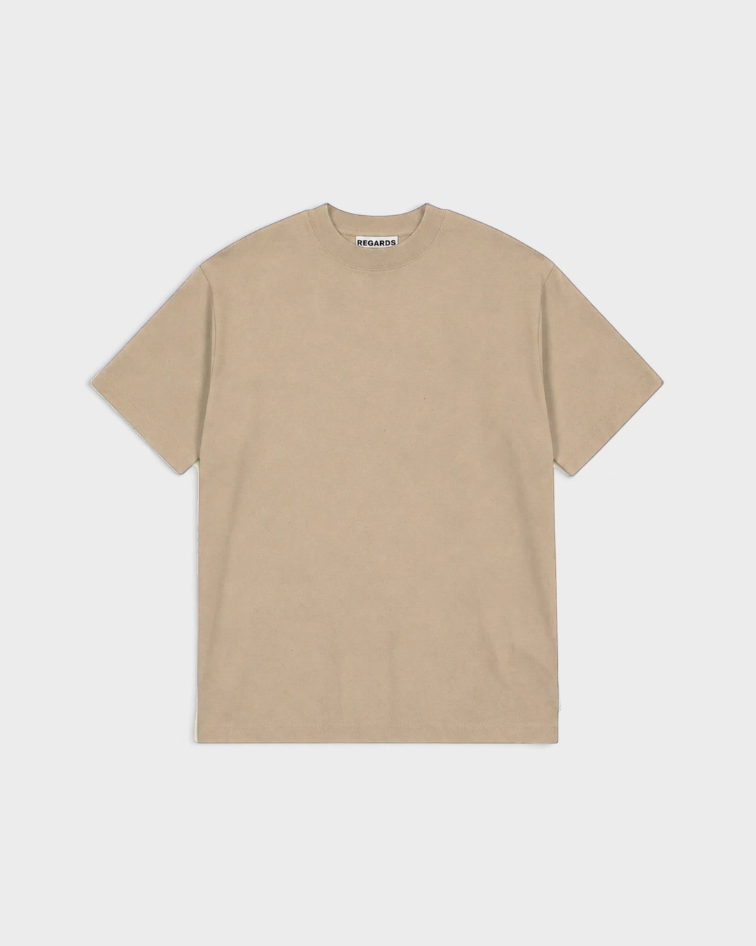 Regards Relaxed Tee Blank Taupe Washed — vue de face