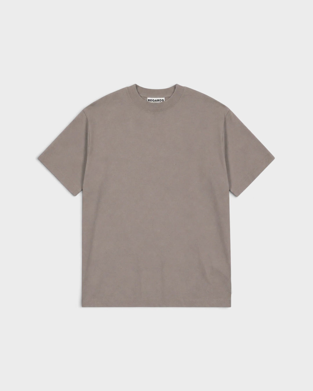 Regards Relaxed Tee Blank Taupe Washed — vue de face