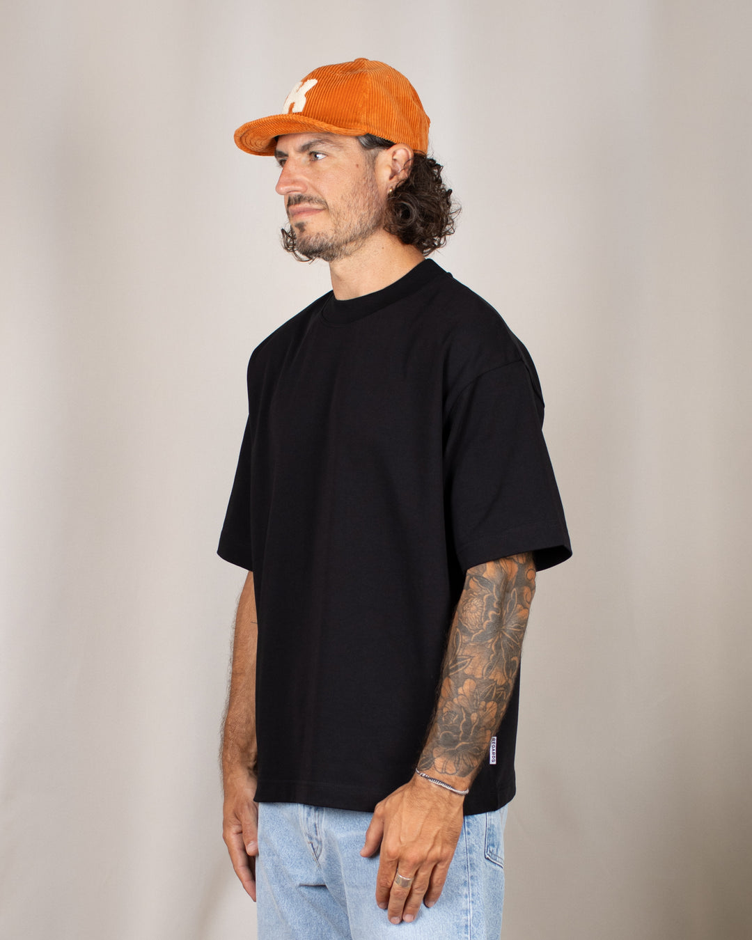 Heavy Oversize Tee Black